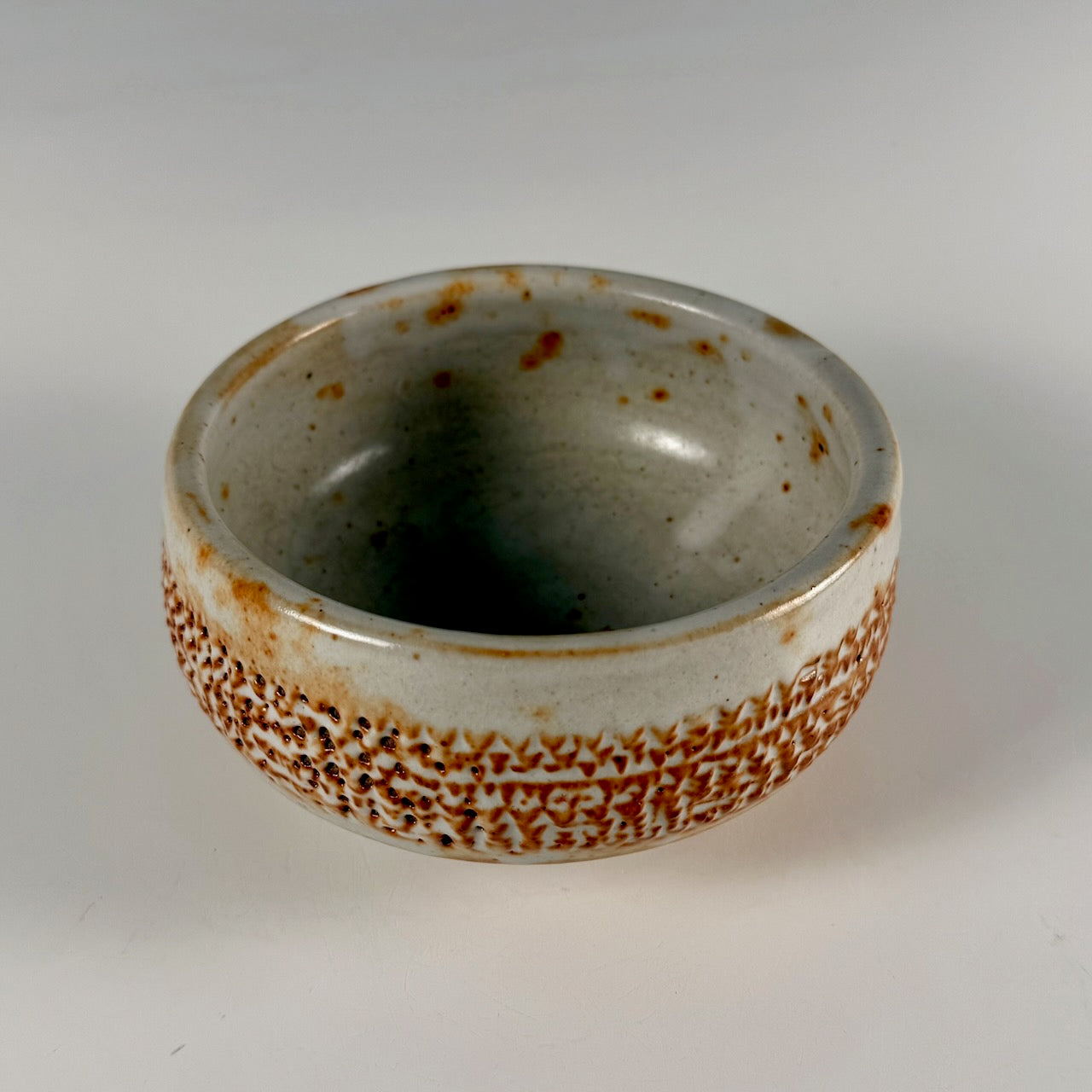 Warren MacKenzie bowl, final firing, 1 of 2