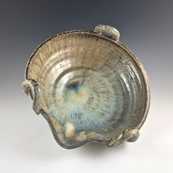 Arakawa Pottery large katakuchi bowl with handles