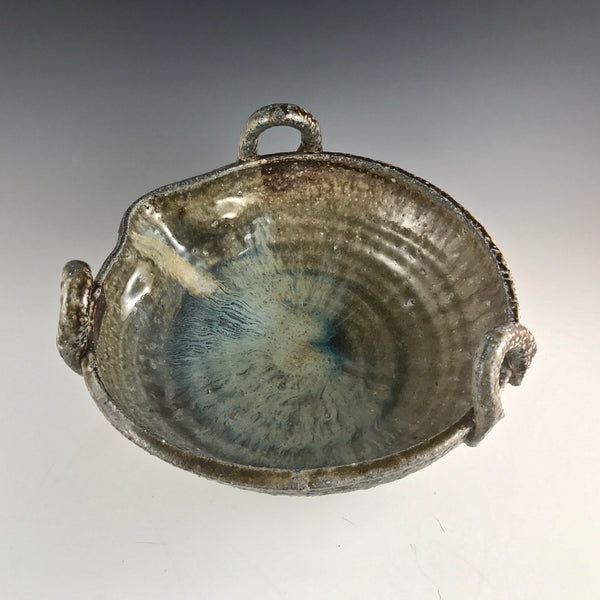 Arakawa Pottery large katakuchi bowl with handles