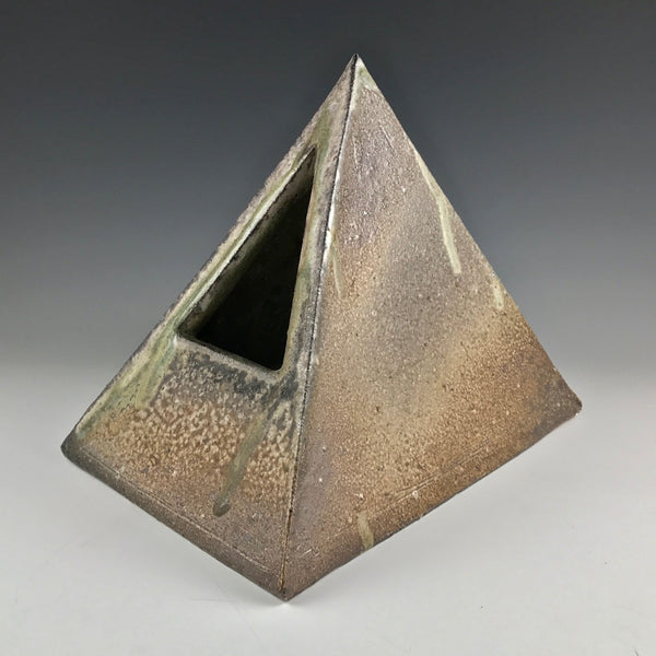 Arakawa Pottery pyramid ikebana vase