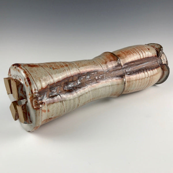 Kevin Caufield tall woodfired vase
