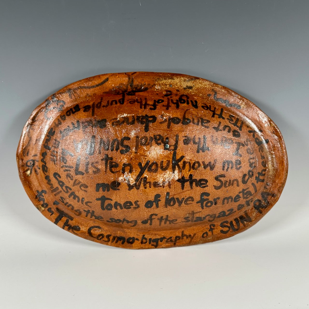 Mike Norman platter/bowl, Sun Ra interest