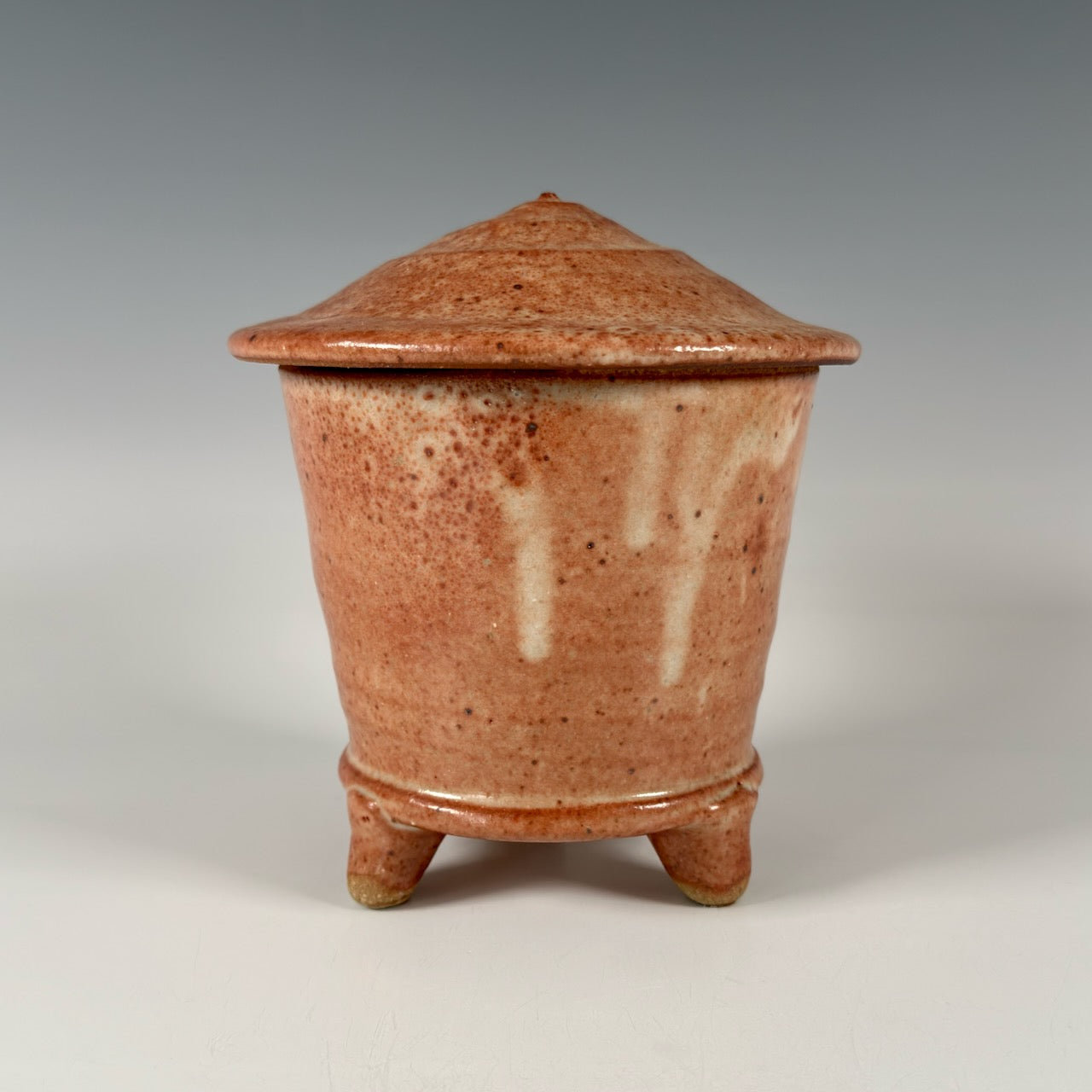 Warren MacKenzie footed lidded jar