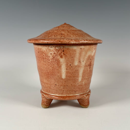 Warren MacKenzie footed lidded jar