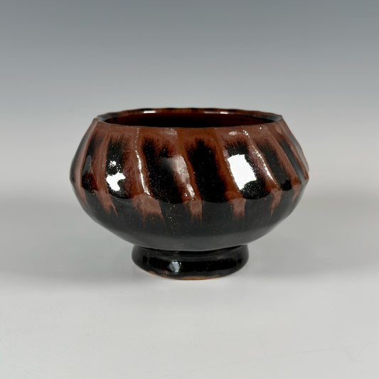 Warren MacKenzie fluted footed bowl