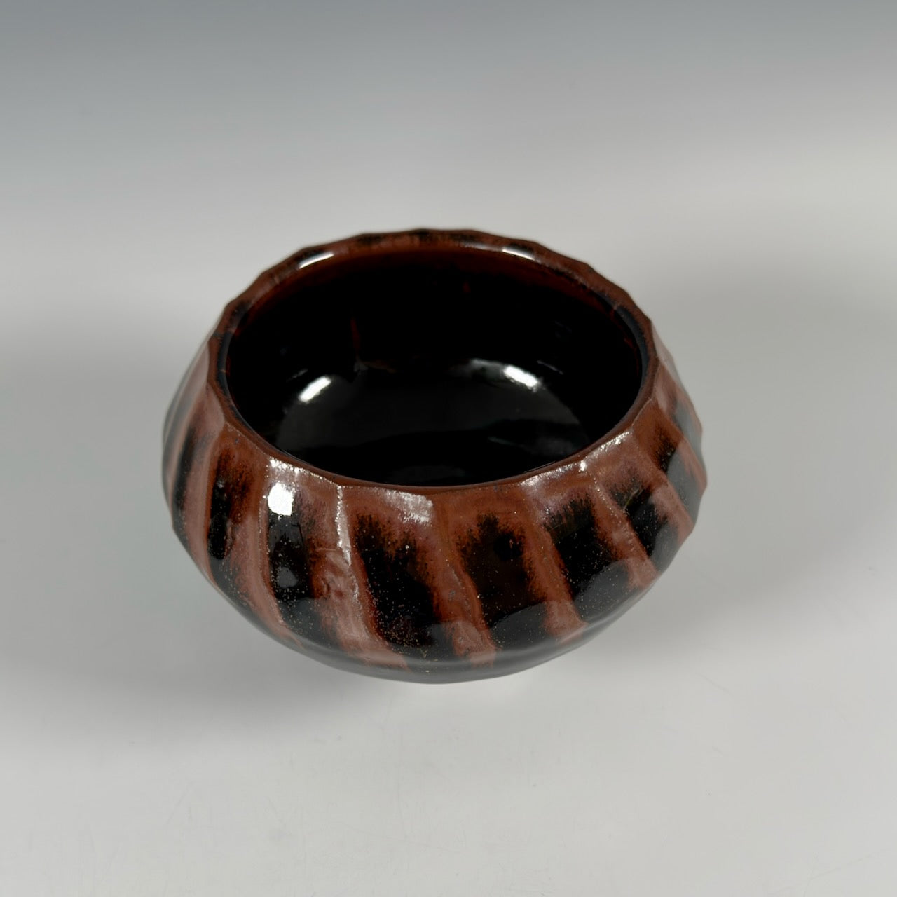 Warren MacKenzie fluted footed bowl