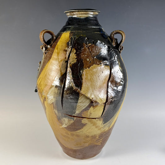 Don Reitz large three handled jar/vase