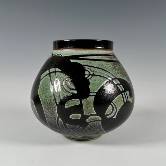 Susan Dewsnap lidded jar