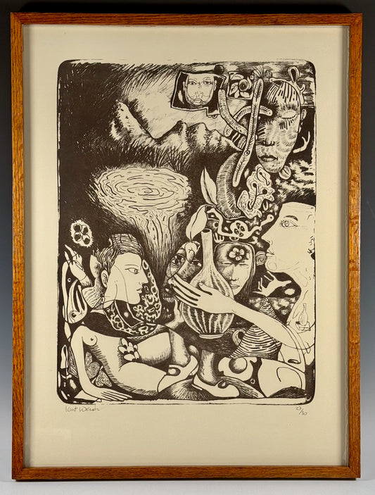 Kurt Weiser lithograph print