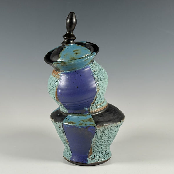 Jeff Reich lidded jar