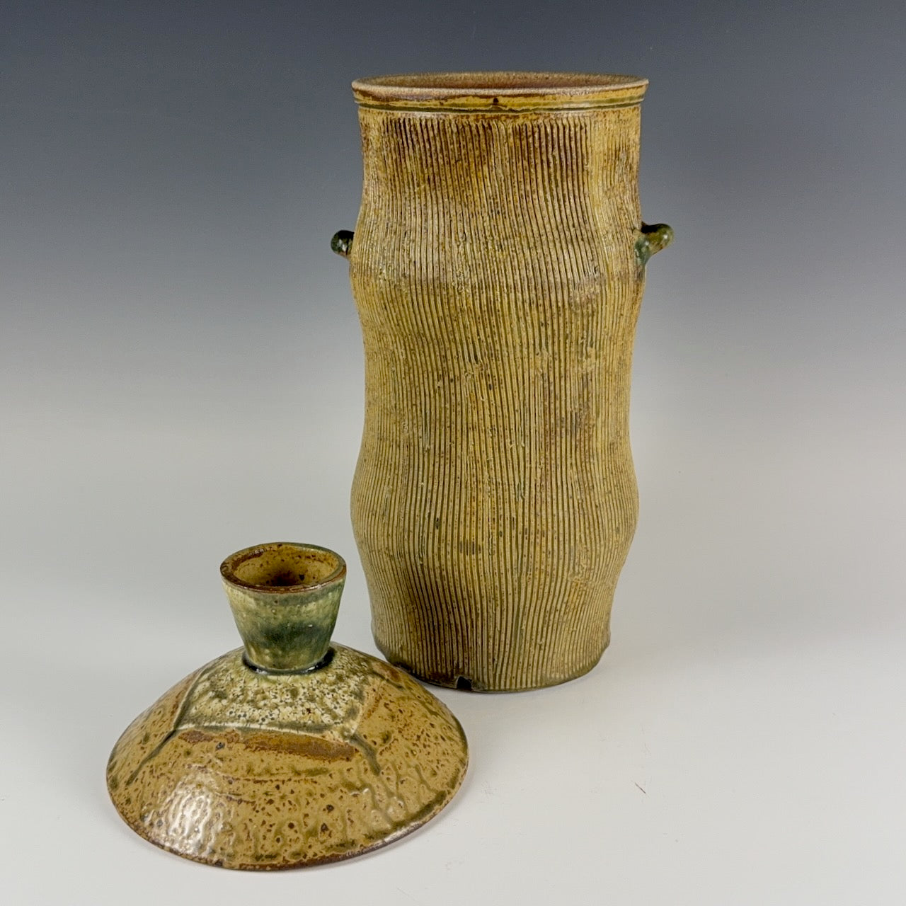 Robert Briscoe tall lidded jar