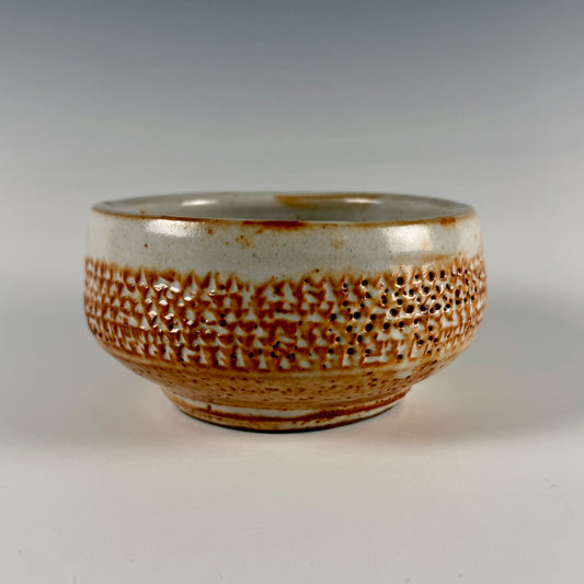 Warren MacKenzie bowl, final firing, 1 of 2