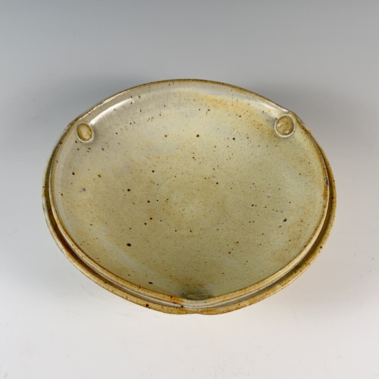 Warren MacKenzie split rim serving bowl