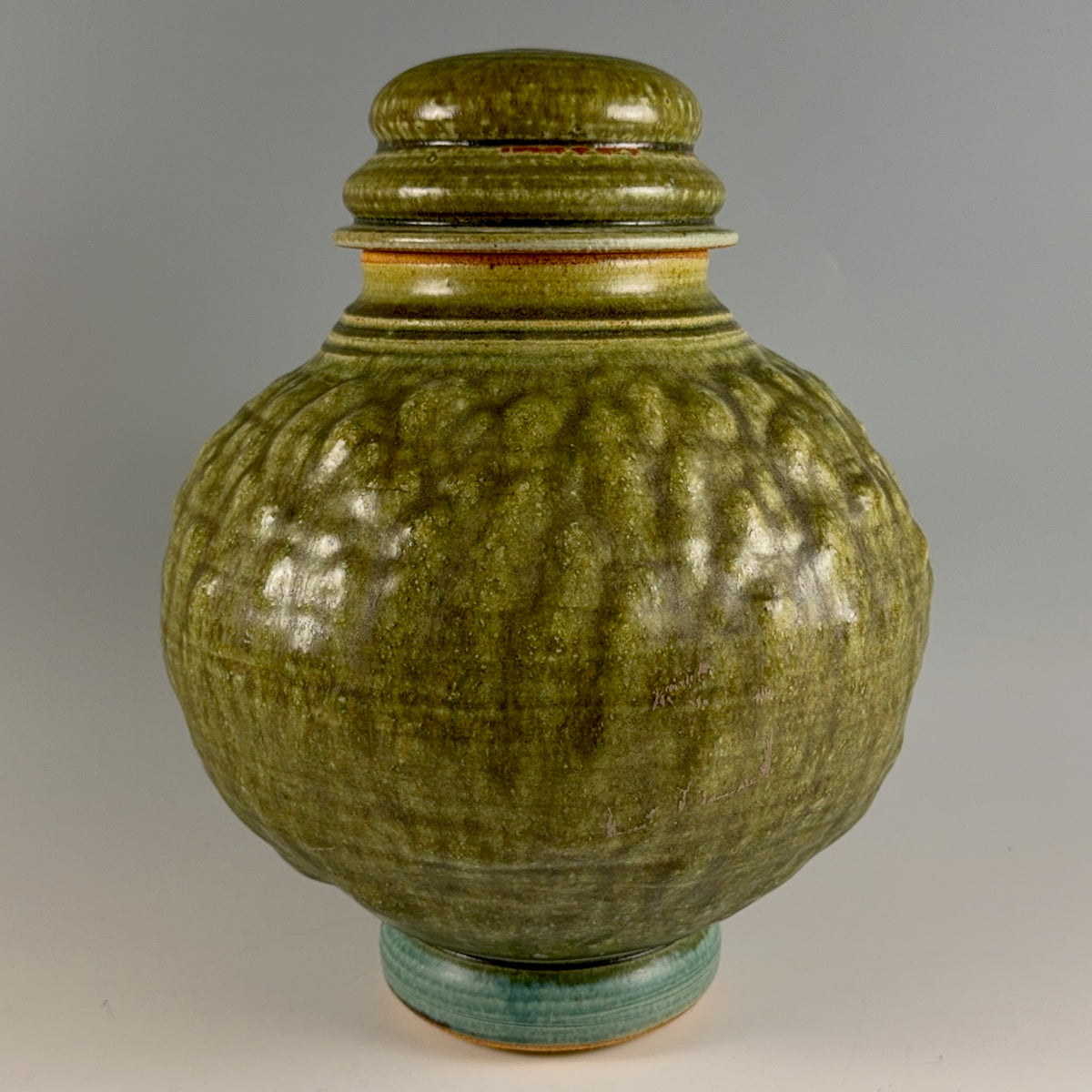 David Shaner tall lidded jar