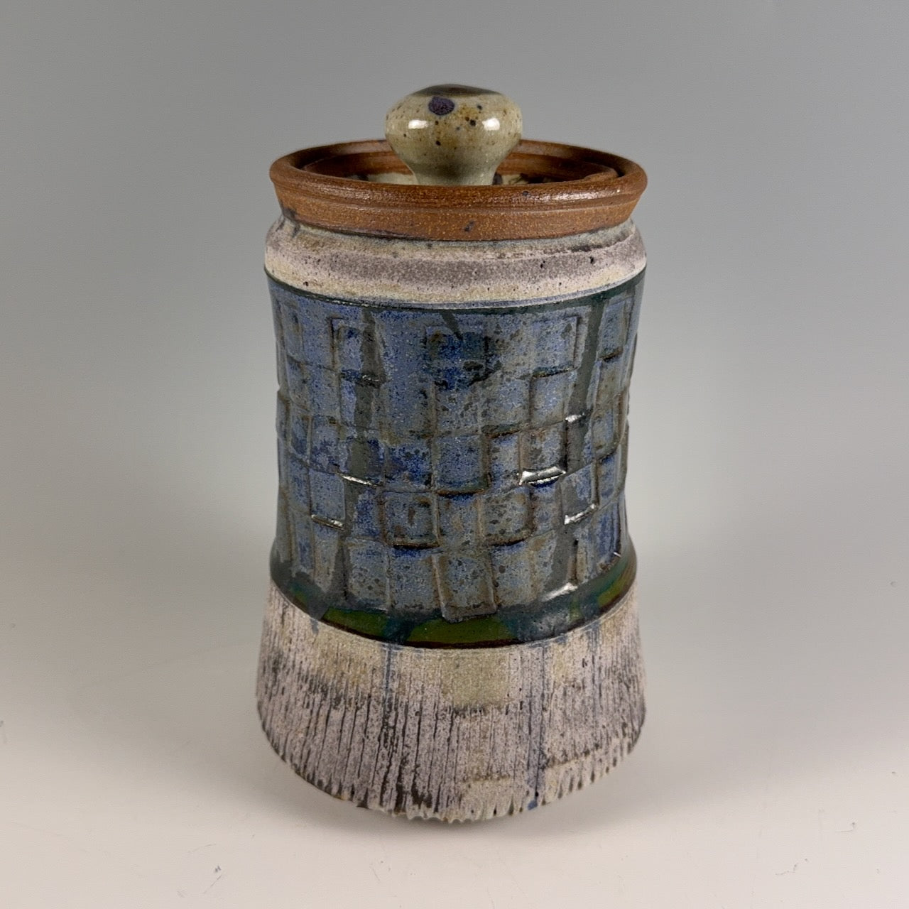 Les Lawrence lidded jar, 2 of 2