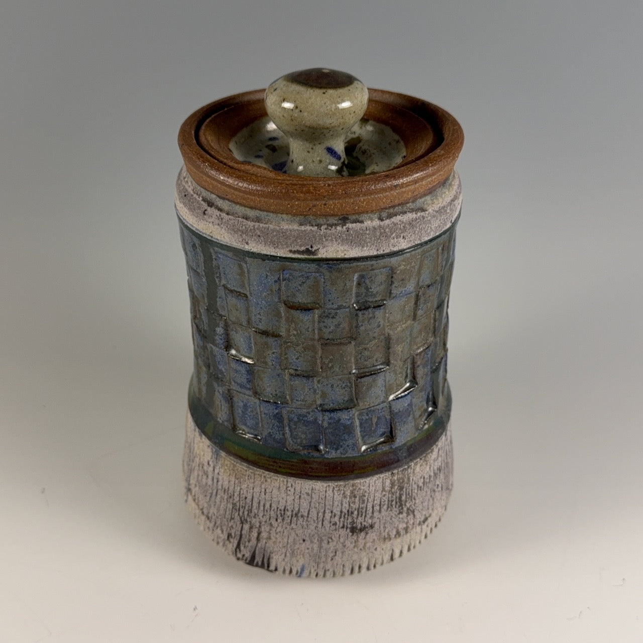 Les Lawrence lidded jar, 2 of 2
