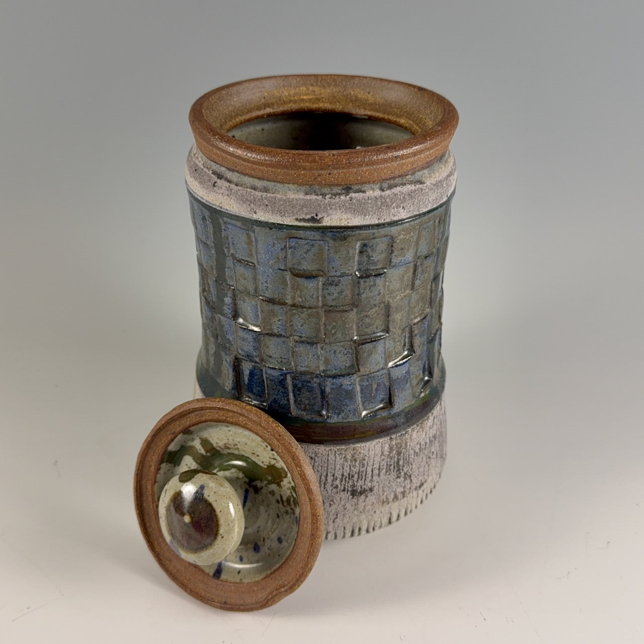 Les Lawrence lidded jar, 2 of 2