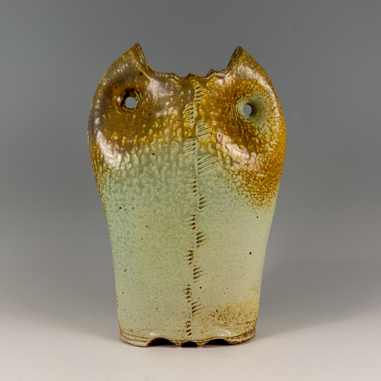 Bill Gossman vase, "Fish Mouth" NEW