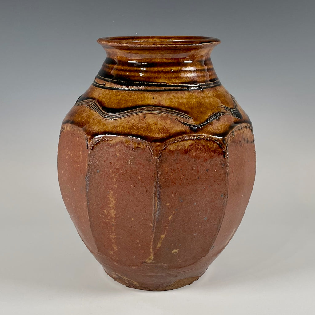 Warren MacKenzie faceted vase
