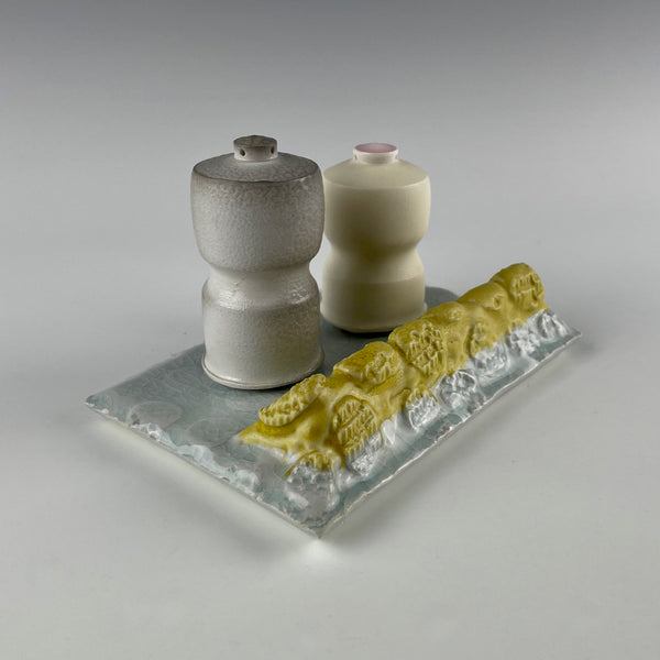 Andy Brayman salt & pepper set with tray
